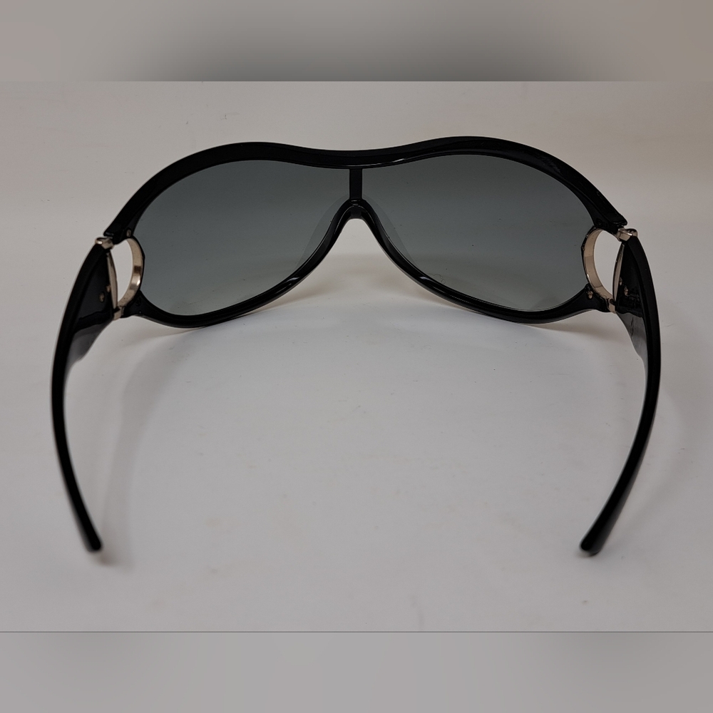 Gucci Women's Sunglasses Vintage Y2K Wrap Black Gray Gold Horsebit GG2561/S - Picture 11 of 16